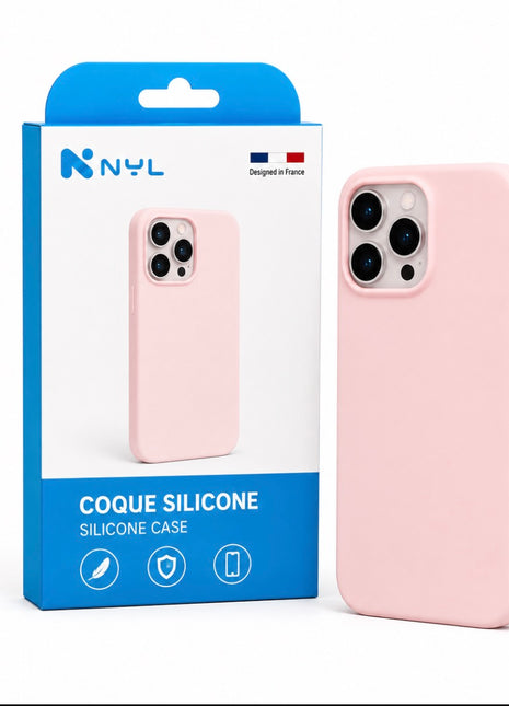 Coque iPhone Silicone Rose des sables NYL