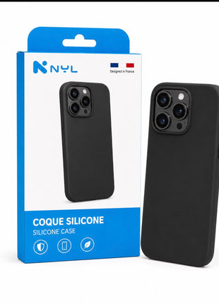 Coque iPhone Silicone Noir NYL