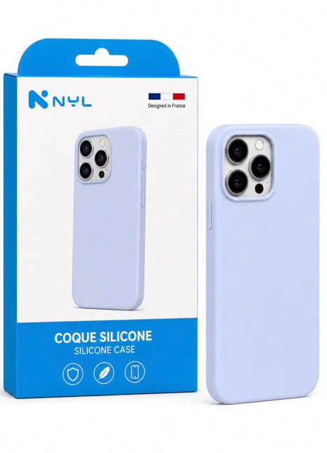 Coque iPhone Silicone Bleu  NYL